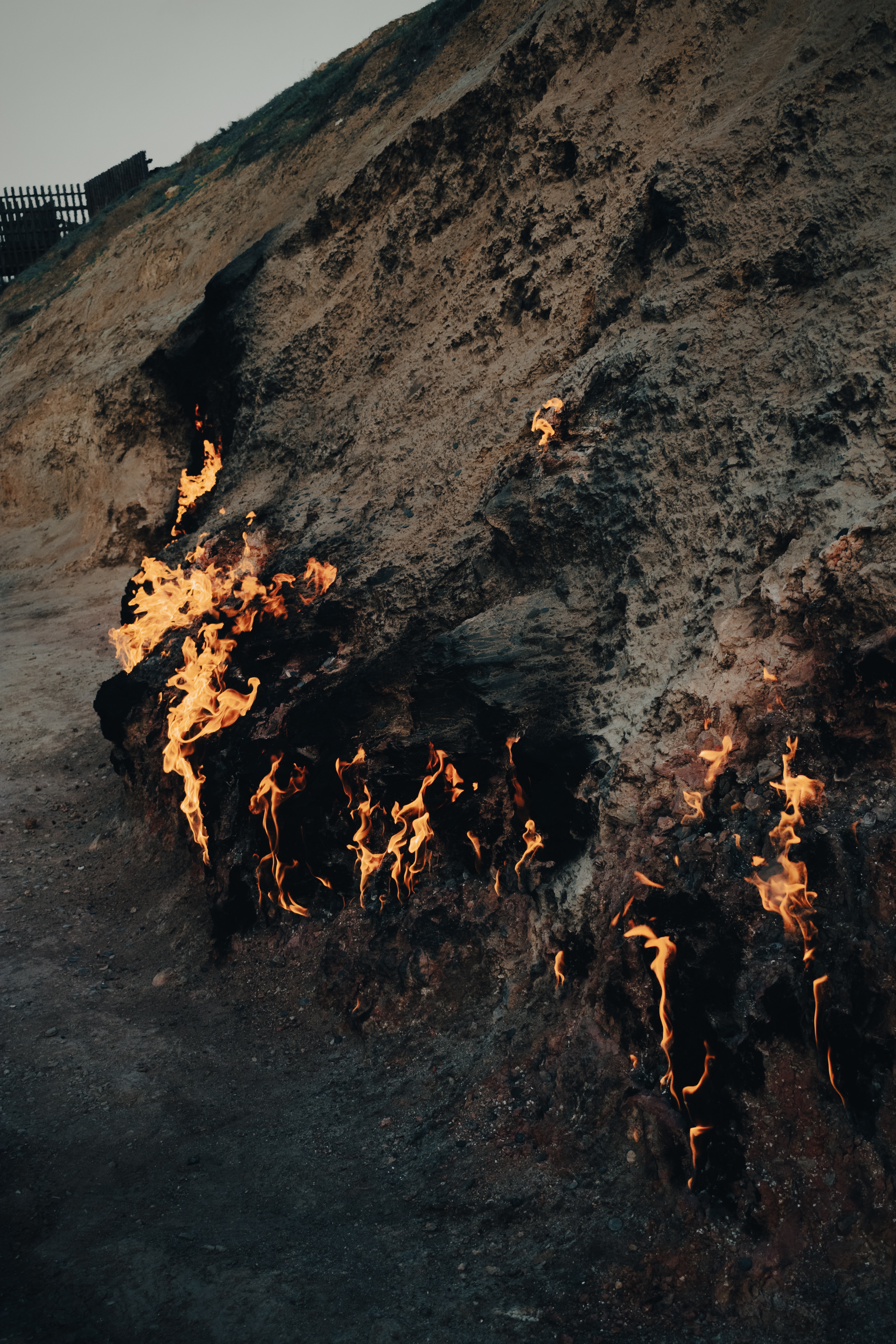 The burning Mount Janardag